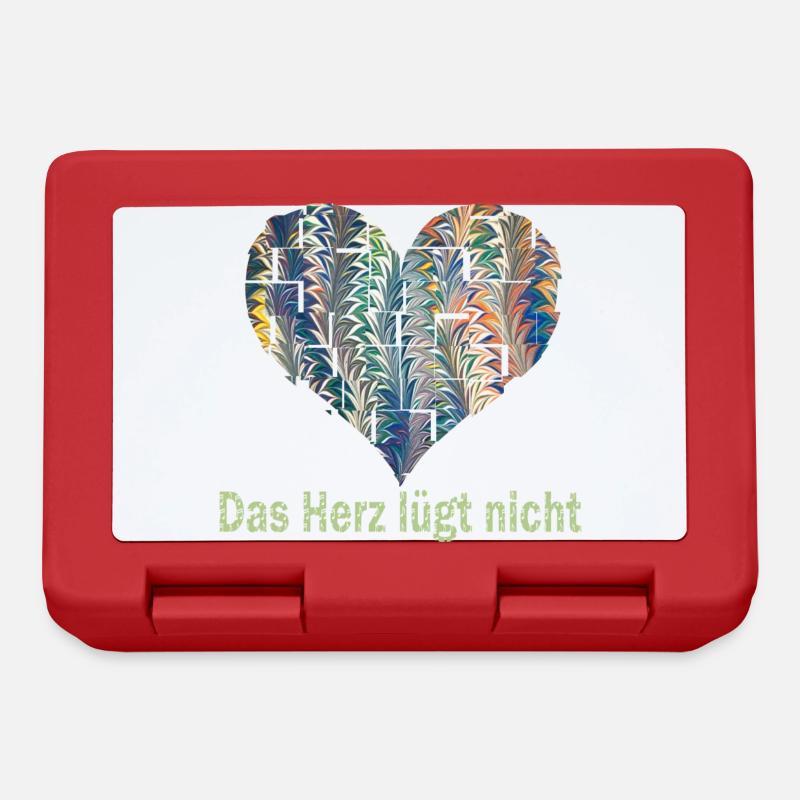 das herz lügt nicht e 73 - Brotdose - Rot