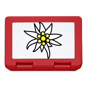Edelweiss - Brotdose - Rot - Vorne