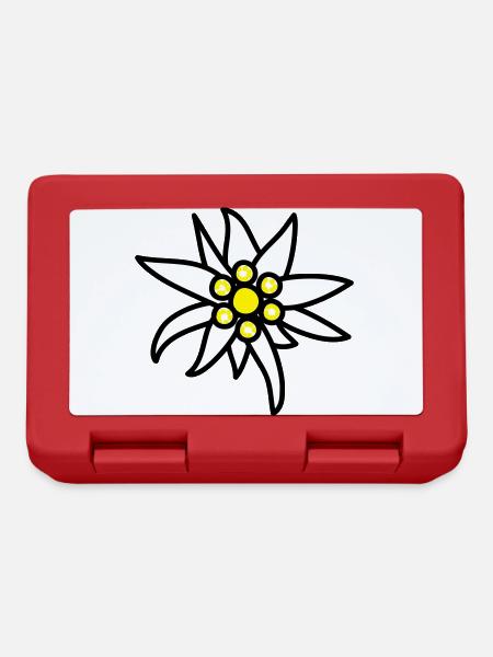 Edelweiss - Brotdose - Rot