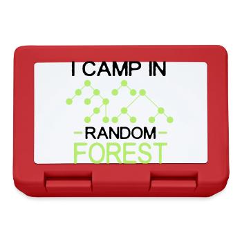 i camp in random forest black - Brotdose - Rot - Vorne