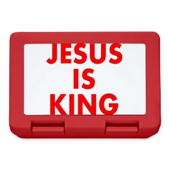 Jesus is king - Lunchbox - red - Front