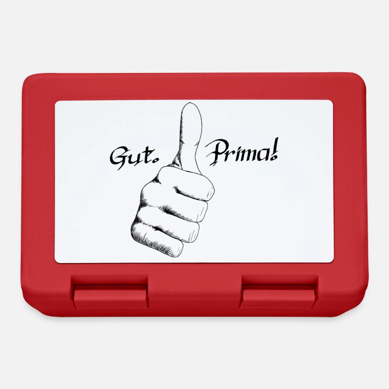 Gut. Prima! - Brotdose - Rot