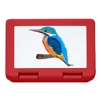 multi-faceted kingfisher with bright plumage - Lunchbox - red - Front