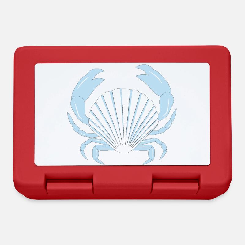 Blue Crab - Lunchbox - red