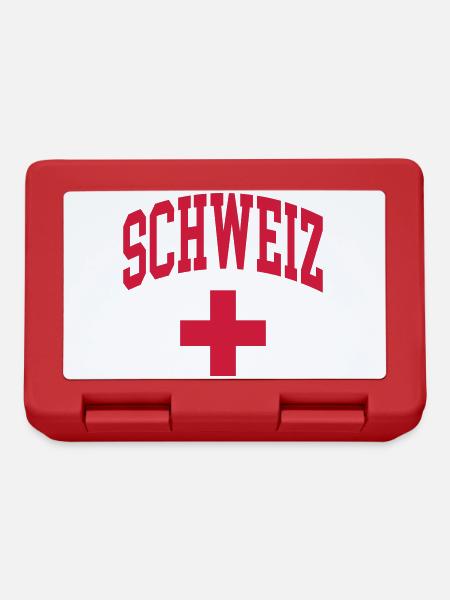 Schweiz - Brotdose - Rot