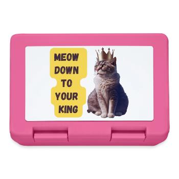 Meow Down To Your King Art Print - Brotdose - Pink - Vorne