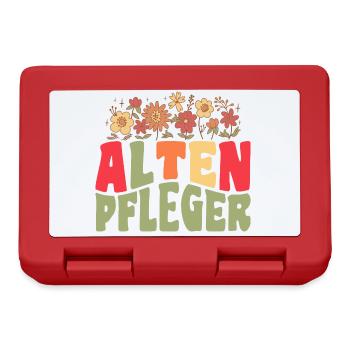 Altenpfleger Pfleger Altenpflegerin Altenpflege - Brotdose - Rot - Vorne