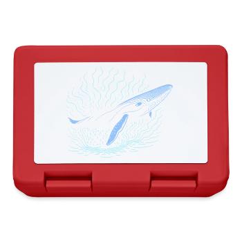 Big whale - Lunchbox - red - Front
