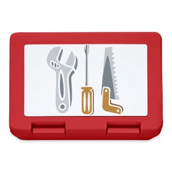 Ensemble d’outils – Conception DIY - Boîte à goûter - rouge - Devant