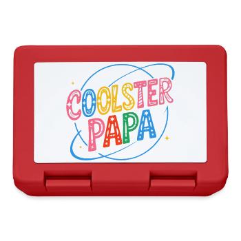 Coolest Dad Cosmic Retro Style - Lunchbox - red - Front
