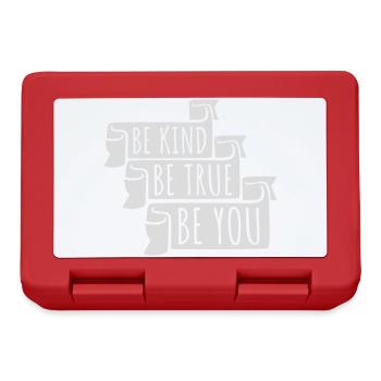 Be Kind Be True Be You Inspirational Self-Love - Lunchbox - red - Front