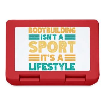 La motivation fitness : le bodybuilder n’est pas un sport - Boîte à goûter - rouge - Devant