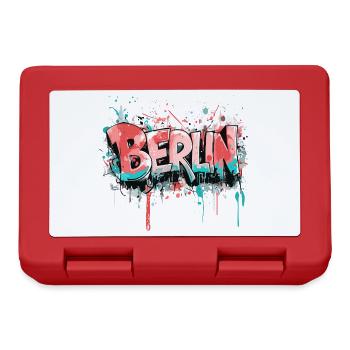 Berlin Graffiti Font Street Art Urban Style - Lunchbox - red - Front