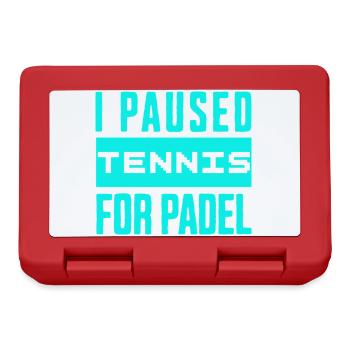 Tennis & Padel Hoodie, für echte Racket Fans - Brotdose - Rot - Vorne