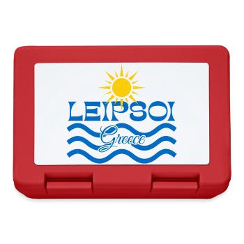Leipsoi, Griechenland, Sonnenmeer, Wellen - Brotdose - Rot - Vorne
