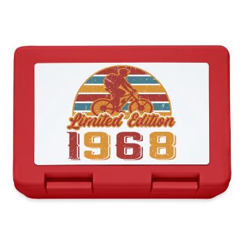 Fahrrad Radfahrer Mountainbike Geburtstag 1968 - Brotdose - Rot - Vorne