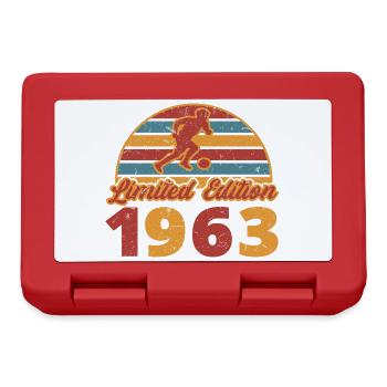 Football Footballer Sports Birthday Year of construction 1963 - Lunchbox - red - Front