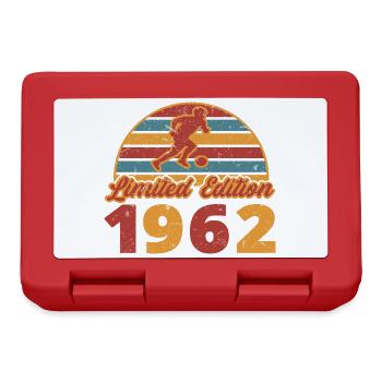 Football Football Player Sports Birthday 1962 - Lunchbox - red - Front