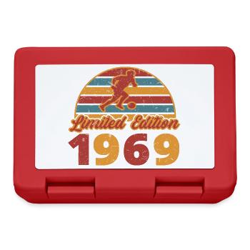 Footballeur Anniversaire du joueur de football 1969 - Boîte à goûter - rouge - Devant