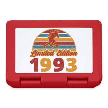 Année d'anniversaire du footballeur 1993 - Boîte à goûter - rouge - Devant