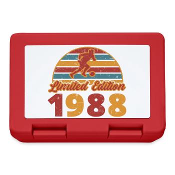 Footballeur Anniversaire du joueur de football 1988 - Boîte à goûter - rouge - Devant