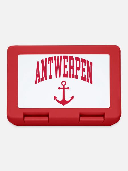 Antwerpen Anker - Brotdose - Rot