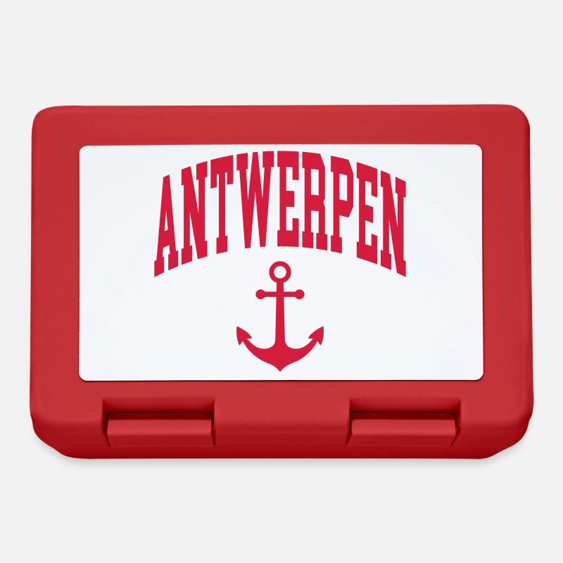 Antwerpen Anker - Brotdose - Rot