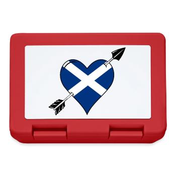 Scotland Flag Heart Love - Lunchbox - red - Front