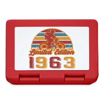 Bicycle Mountain Bike Cyclist Birthday 1963 - Lunchbox - red - Front