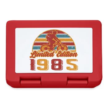 Bicycle Cyclist Bike Birthday Year of construction 1985 - Lunchbox - red - Front