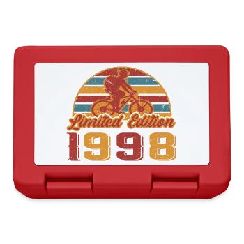 Fahrrad Bike Fahrräder Radfahrerin Geburtstag 1998 - Brotdose - Rot - Vorne