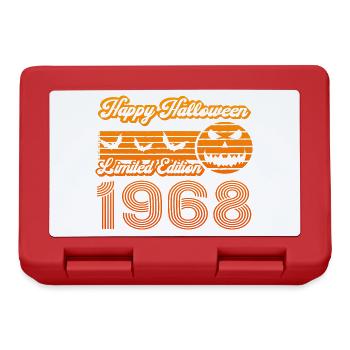 Pumpkin Halloween Birthday Year of Construction 1968 Vintage - Lunchbox - red - Front