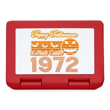 Pumpkin Halloween Birthday Year of Construction 1972 Vintage - Lunchbox - red - Front