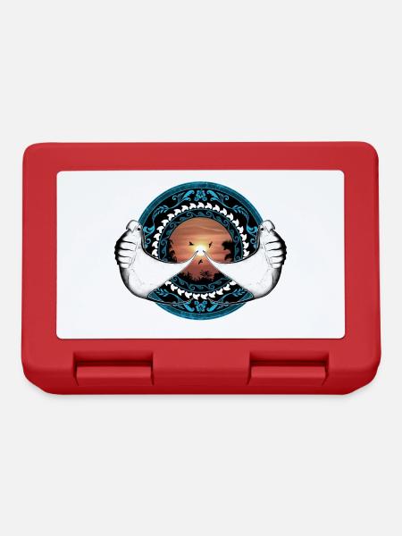 Manta Rays Hawaiian - Lunchbox - red