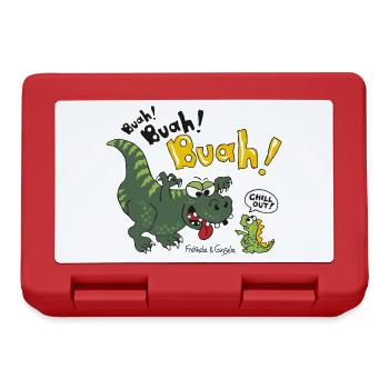 "Chill out" Dino - Lunchbox - red - Front