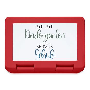 Bye bye Kindergarten - SERVUS SCHULE - School enrollment - Lunchbox - red - Front
