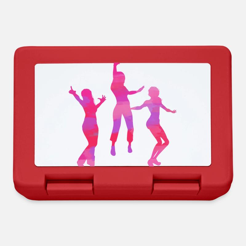 Danse,Gymnastique,Figures,Danse,Sports,Mouvement - Boîte à goûter - rouge