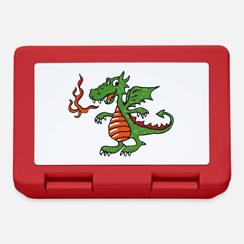 Little Fire Dragon - Lunchbox - red