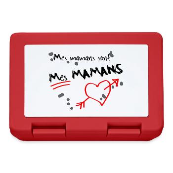 Mes_mamans - Boîte à goûter - rouge - Devant