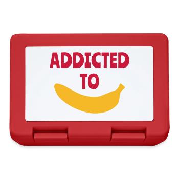 Addicted to banana (Banane) - Brotdose - Rot - Vorne