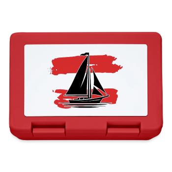Voilier drapeau autrichien - Boîte à goûter - rouge - Devant