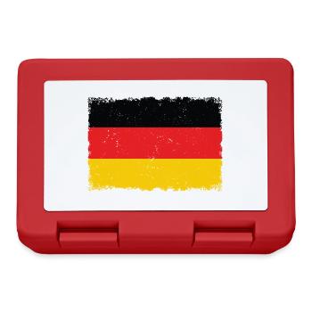 Grunge German flag - Lunchbox - red - Front