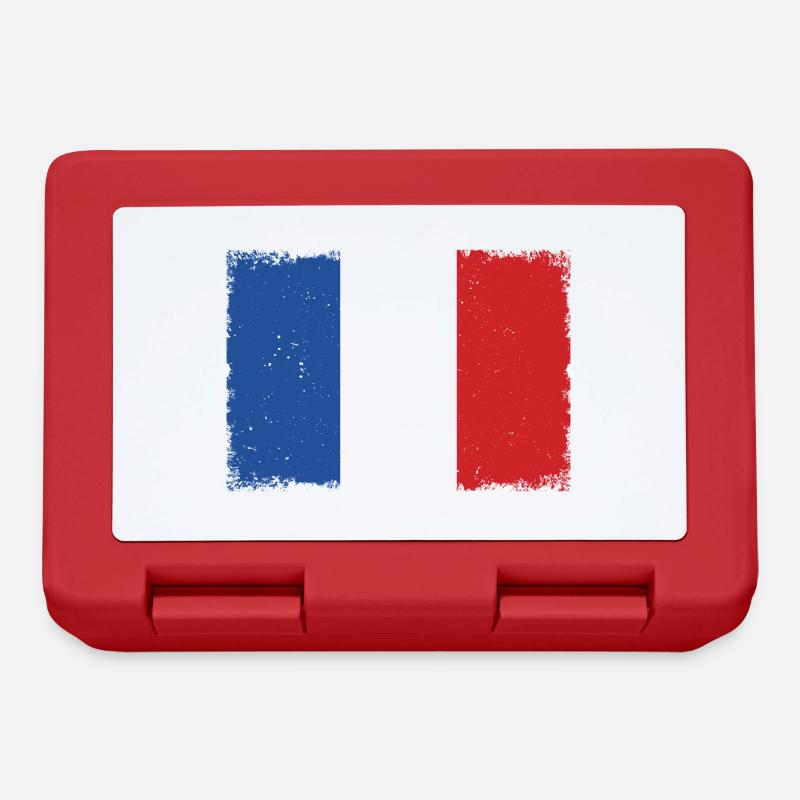 Drapeau France Grunge - Boîte à goûter - rouge