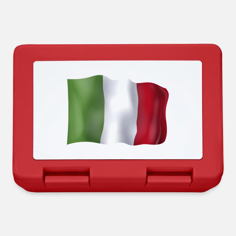 Drapeau italie - Boîte à goûter - rouge
