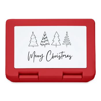 Schlicht Elegante Weihnachtsartikel - Brotdose - Rot - Vorne