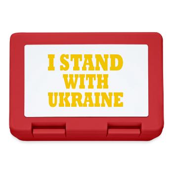 I stand with ukraine - Boîte à goûter - rouge - Devant