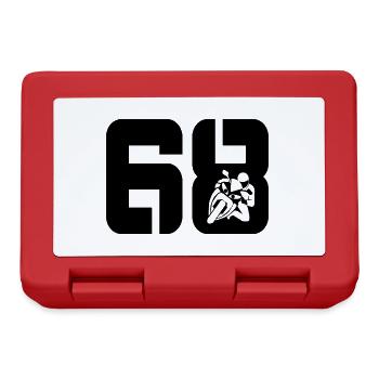 68 Motards motards - Boîte à goûter - rouge - Devant