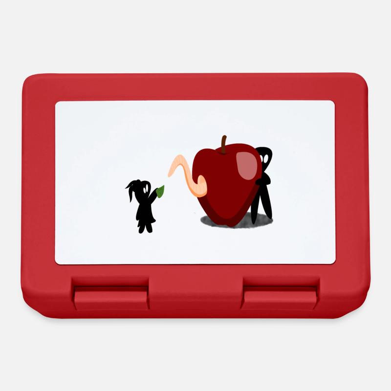 Apple ink stains - Lunchbox - red