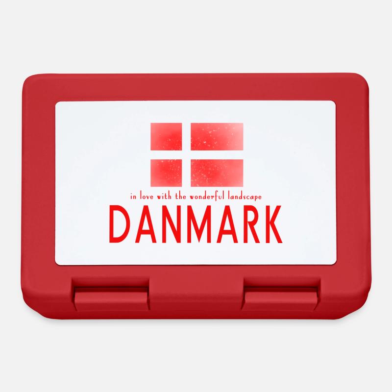 Danemark, Danemark - Boîte à goûter - rouge