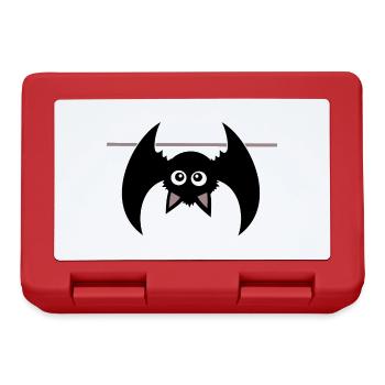T-shirt d’Halloween Bat Spooky mignon Chemise - Boîte à goûter - rouge - Devant